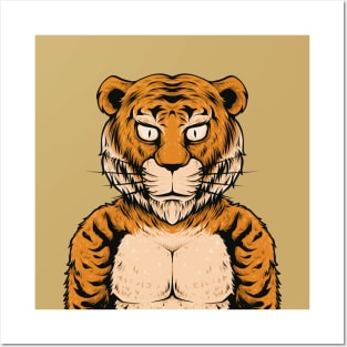 Cute Tiger Posters and Art